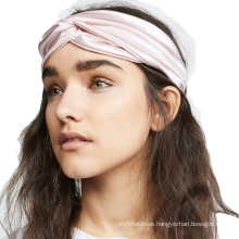 Hot Sale 22mm 6A Grade Real Silk Headbands with fine Elastic for Women OEKO-TEX Certified